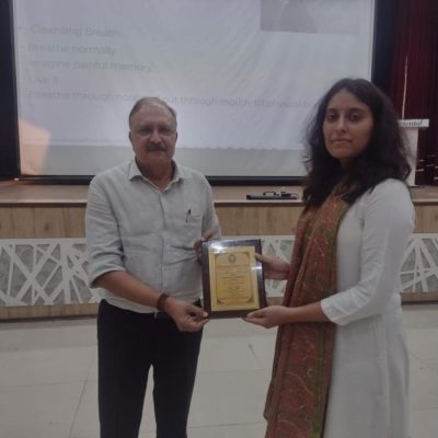 Delivered a talk on ‘The Power of Sub-conscious Mind’ to around 150 individuals including the faculty members and 1st-year students of Oriental College of Technology, Bhopal. The talk was held on 11th June 2022.