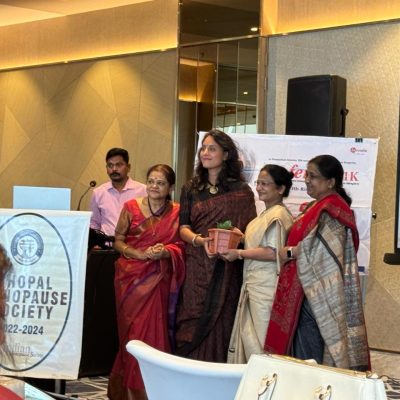 Delivered a talk on ‘Hypnosis in Menopause and Daily Life’ at the CME organised by the Bhopal Menopause Society. The event was attended by more than 35 Medical Doctors including Gynaecologists, Obstetricians and Medical Doctors of other fields. The event was held on the 4th of February, 2024 at Courtyard by Marriott.