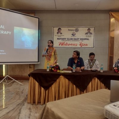 Delivered a talk on ‘CLINICAL HYPNOTHERAPY’ on 23rd May 2022, in an event organised by Rotary Club East, Bhopal.