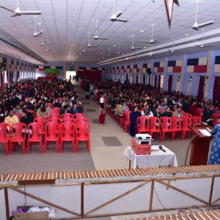 Conducted a session on “De-stressing”, on 8th February, 2020, for students and parents prior to the Xth standard Board Examinations.