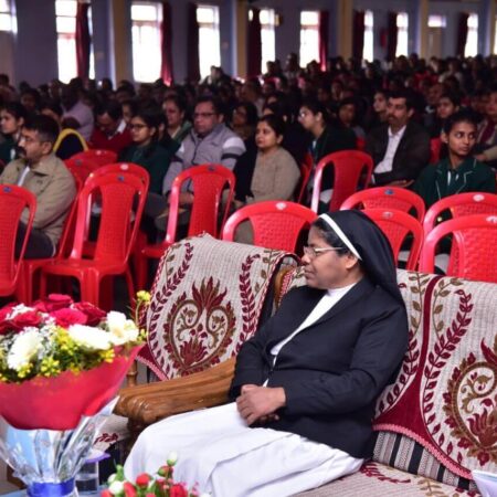 Conducted a session on “De-stressing”, on 8th February, 2020, for students and parents prior to the Xth standard Board Examinations.